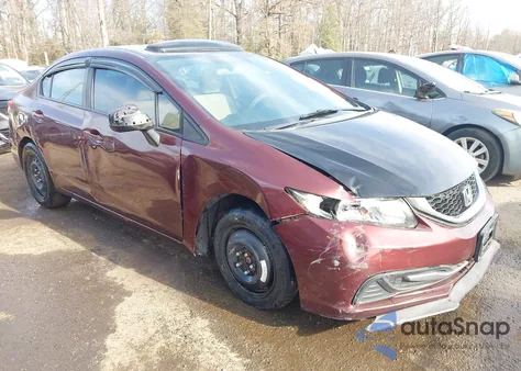 2013 Honda Civic Lx из США, поврежденный, VIN 19XFB2F53DE232785